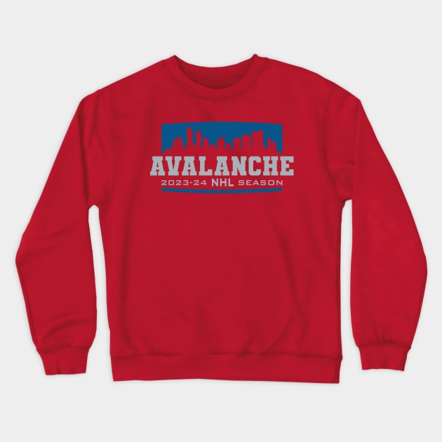 Avalanche Hockey 2023-24 Crewneck Sweatshirt by Nagorniak